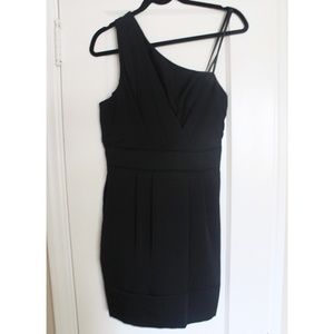 BCBG One-Shoulder Black Dress